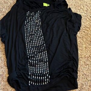 Stylish Black Embellished Women's Top